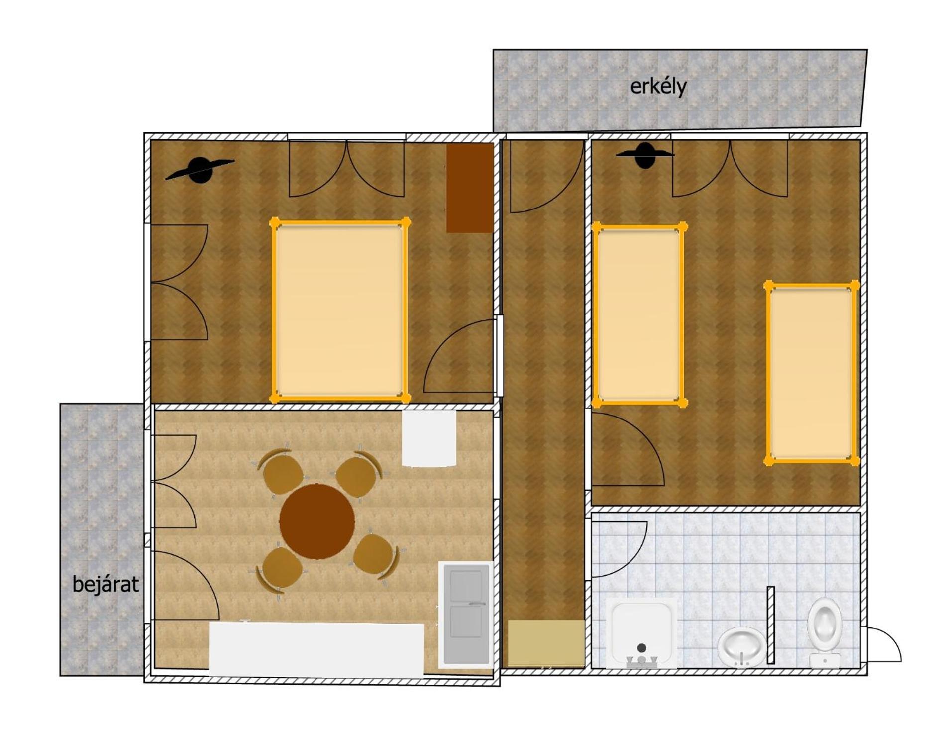 מישקולץ Katalin Apartmanhaz מראה חיצוני תמונה