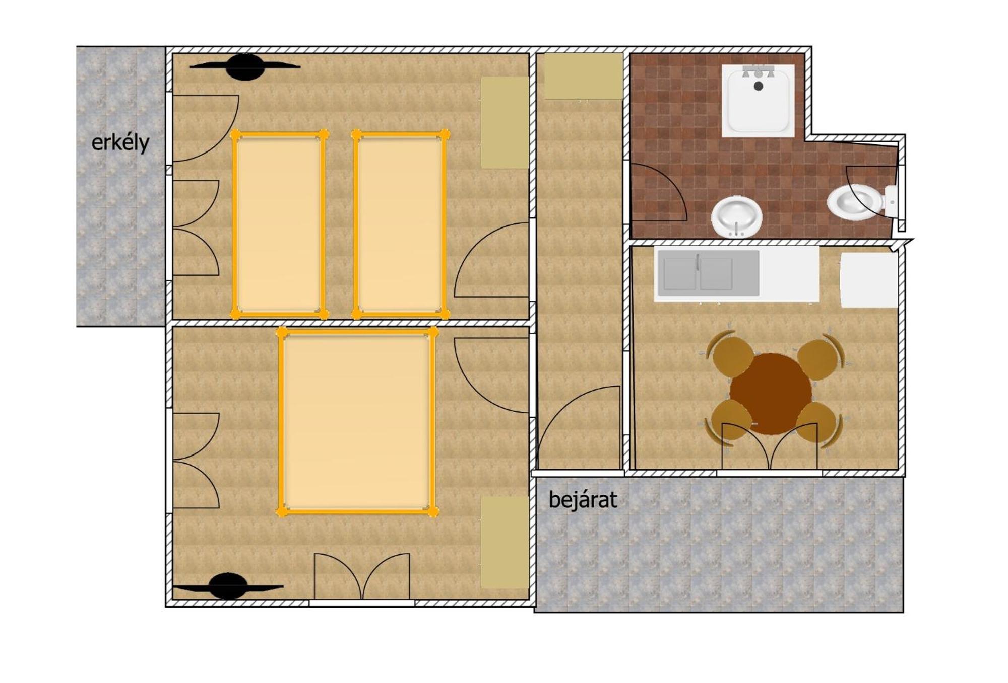 מישקולץ Katalin Apartmanhaz מראה חיצוני תמונה